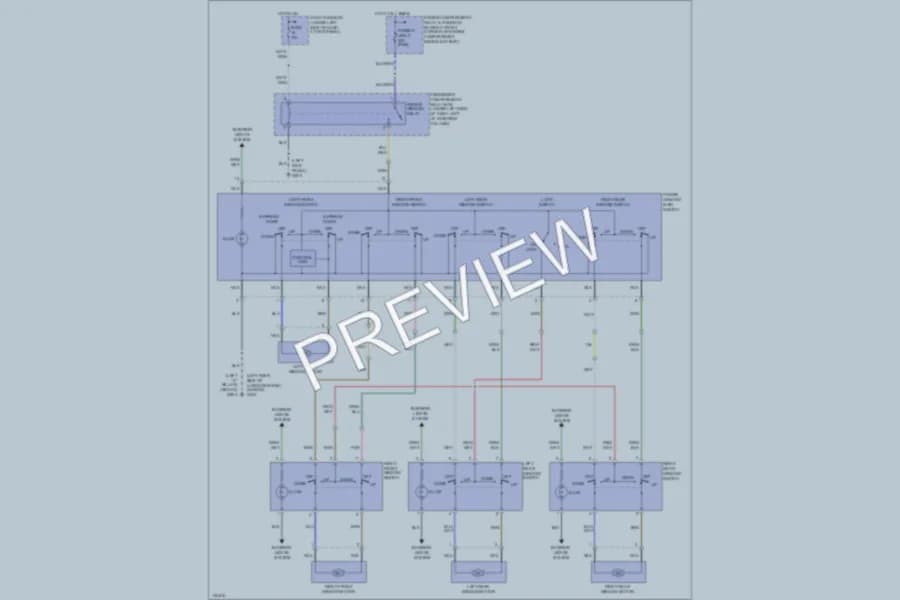 2000 Hyundai Elantra Power Windows wiring diagram preview