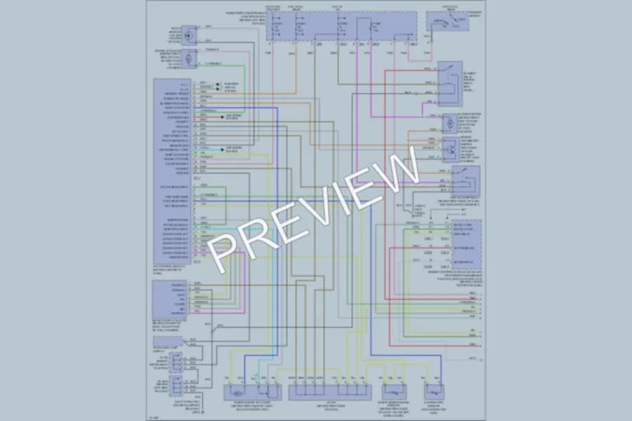 2000 Hyundai Sonata Air Conditioning wiring diagram preview