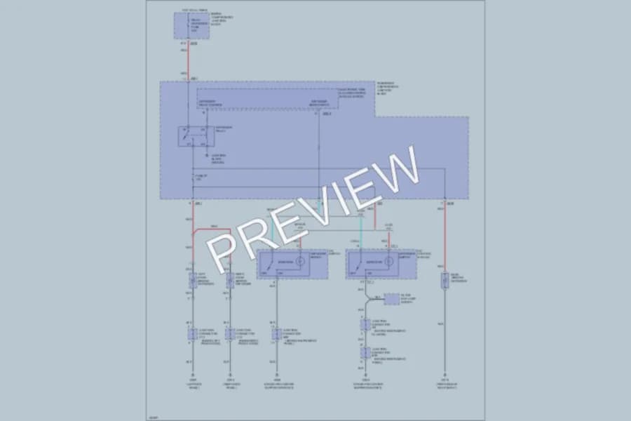 2000 Hyundai Sonata Defoggers wiring diagram preview