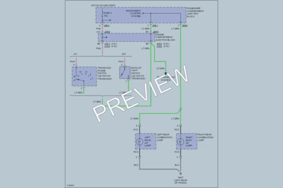 2000 Hyundai Sonata Exterior Lights wiring diagram preview