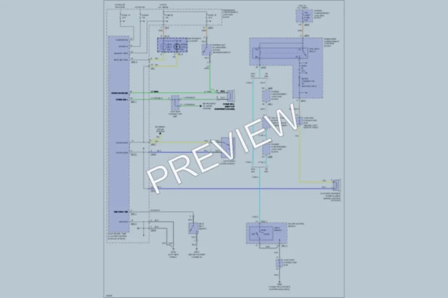 2000 Hyundai Sonata Warning Systems wiring diagram preview
