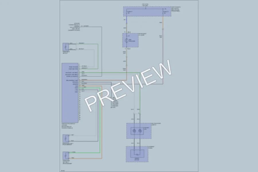 2000 Hyundai Tiburon Supplemental Restraints wiring diagram preview