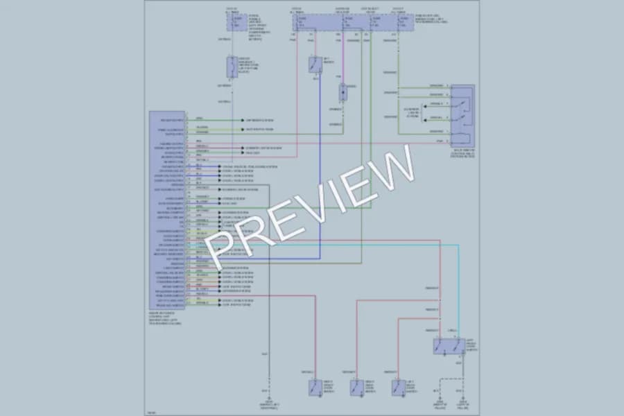 2000 Infiniti G20 Body Computer wiring diagram preview