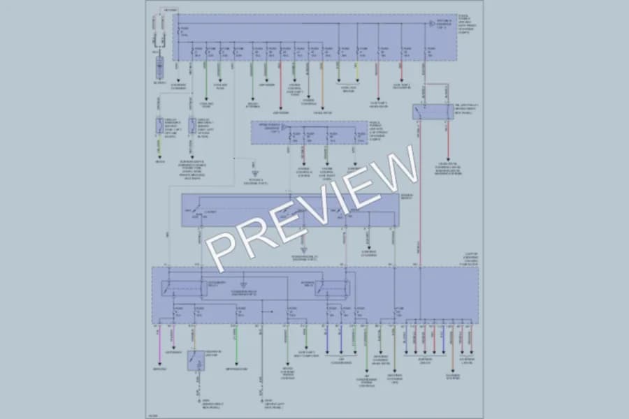2000 Infiniti G20 Power Distribution wiring diagram preview