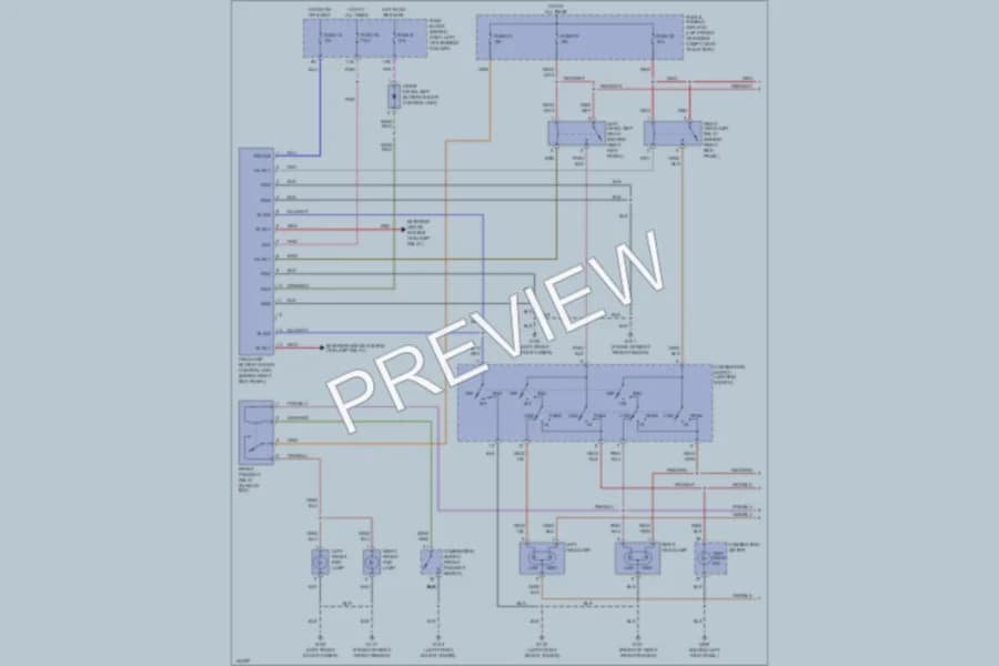 2000 Infiniti G20t Headlights wiring diagram preview