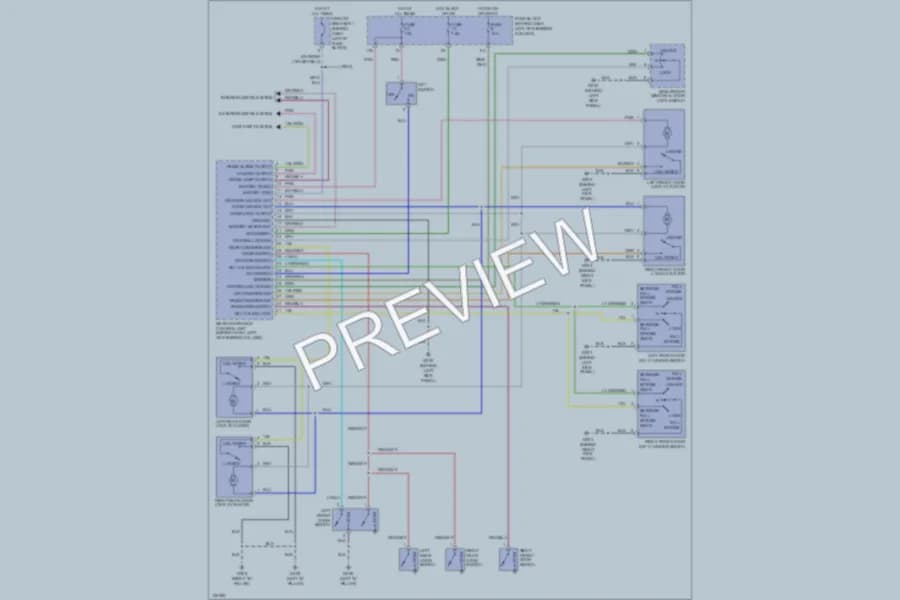 2000 Infiniti G20t Power Door Locks wiring diagram preview