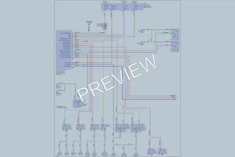2000 Infiniti I30 Anti Theft wiring diagram preview