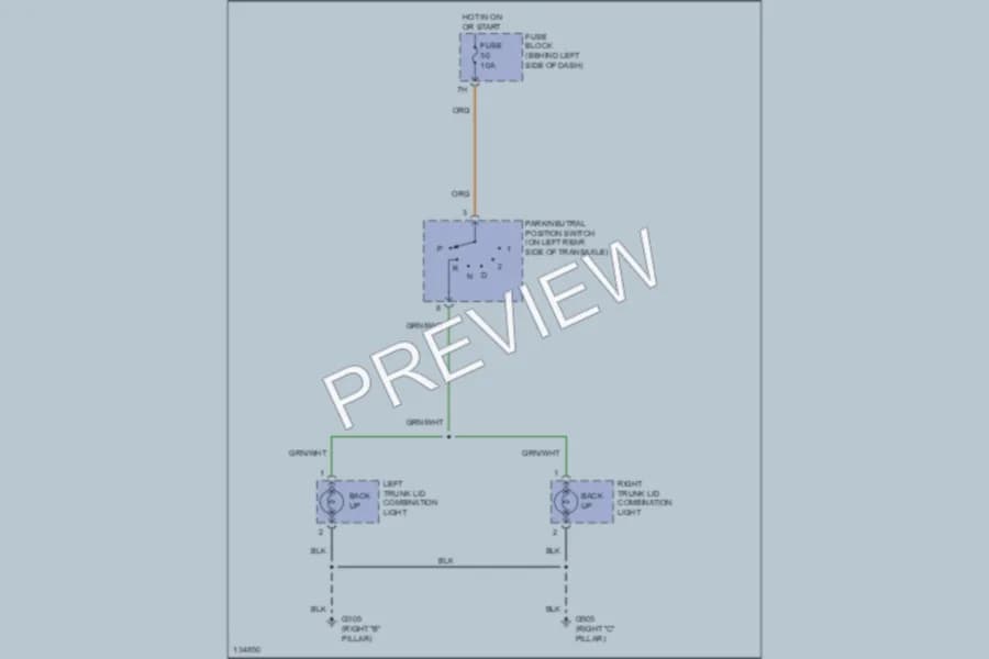 2000 Infiniti I30 Exterior Lights wiring diagram preview