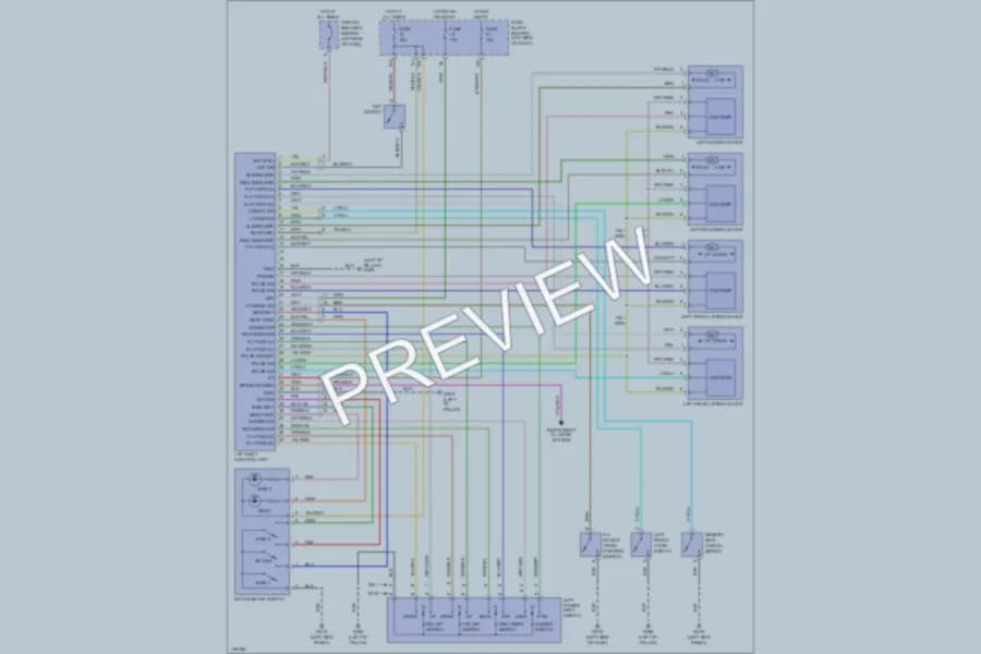 2000 Infiniti I30 Memory Systems wiring diagram preview