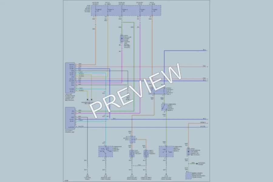 2000 Infiniti I30t Headlights wiring diagram preview