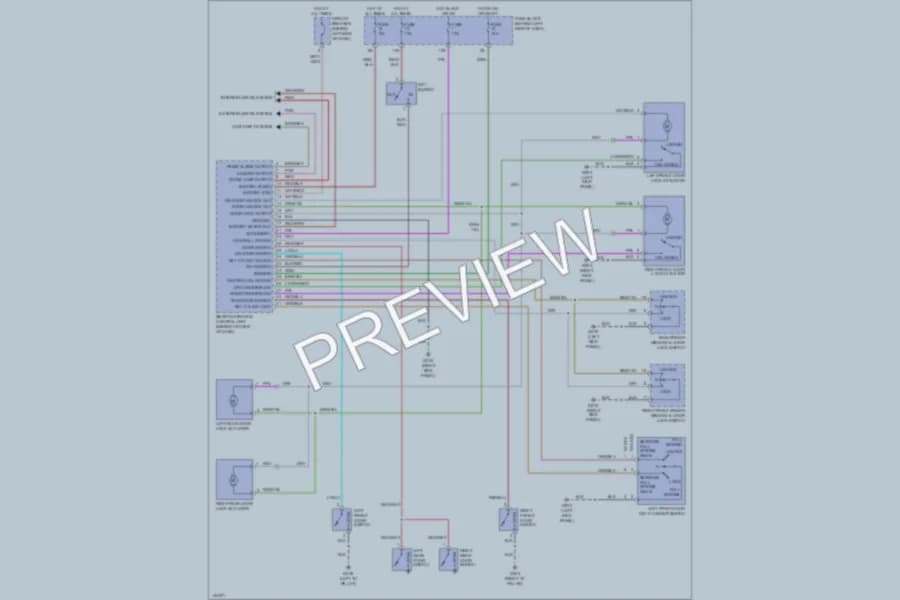 2000 Infiniti I30t Power Door Locks wiring diagram preview