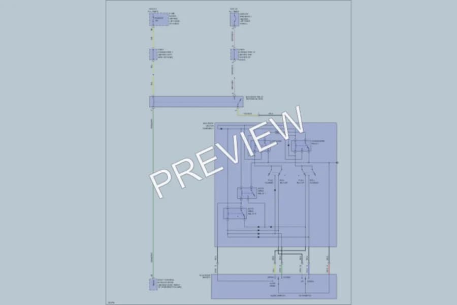 2000 Infiniti Q45 Power Top Sunroof wiring diagram preview