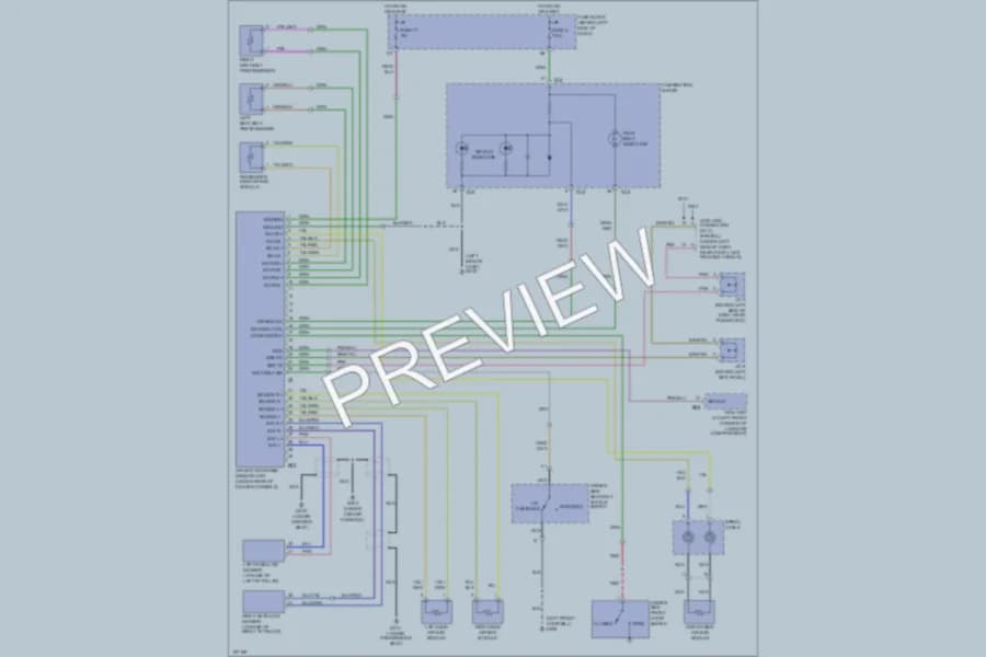 2000 Infiniti Q45 Supplemental Restraints wiring diagram preview