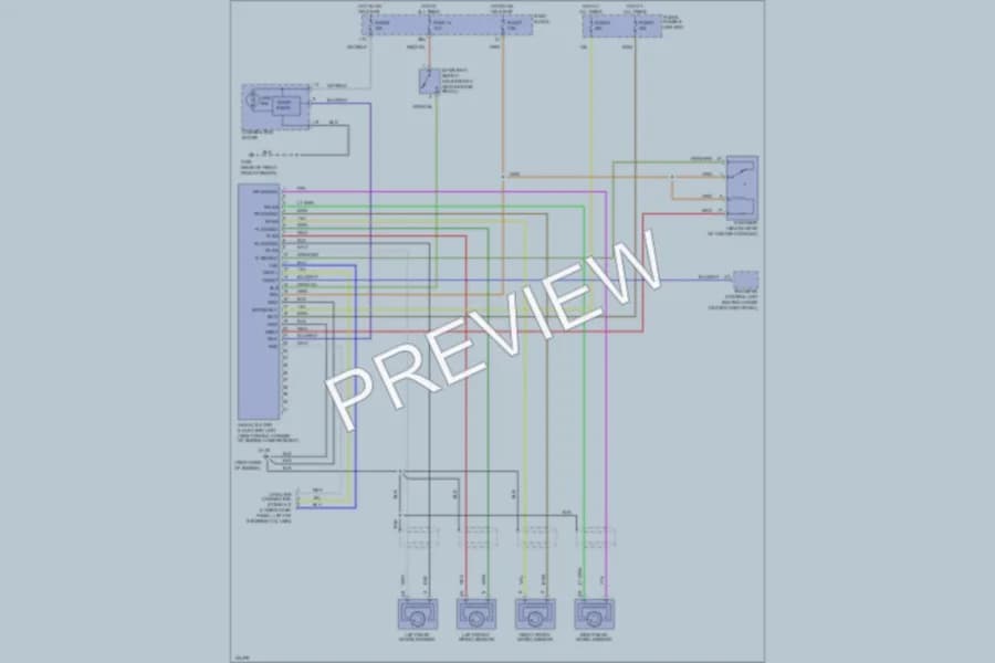2000 Infiniti QX4 Anti Lock Brakes wiring diagram preview