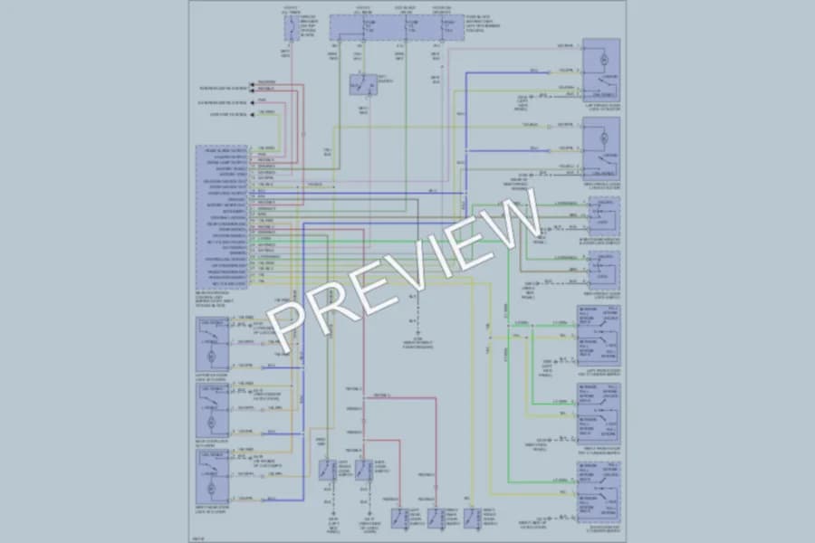 2000 Infiniti QX4 Power Door Locks wiring diagram preview
