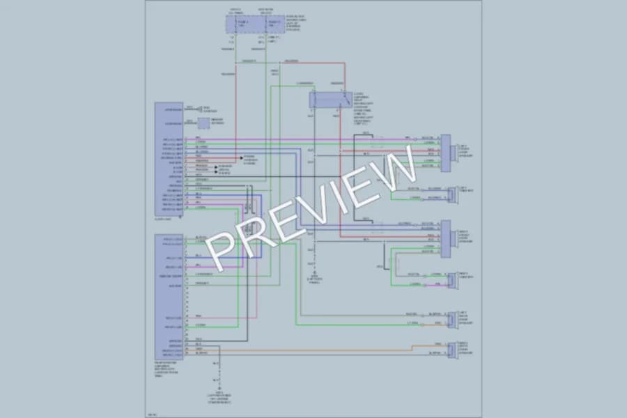2000 Infiniti QX4 Radio wiring diagram preview