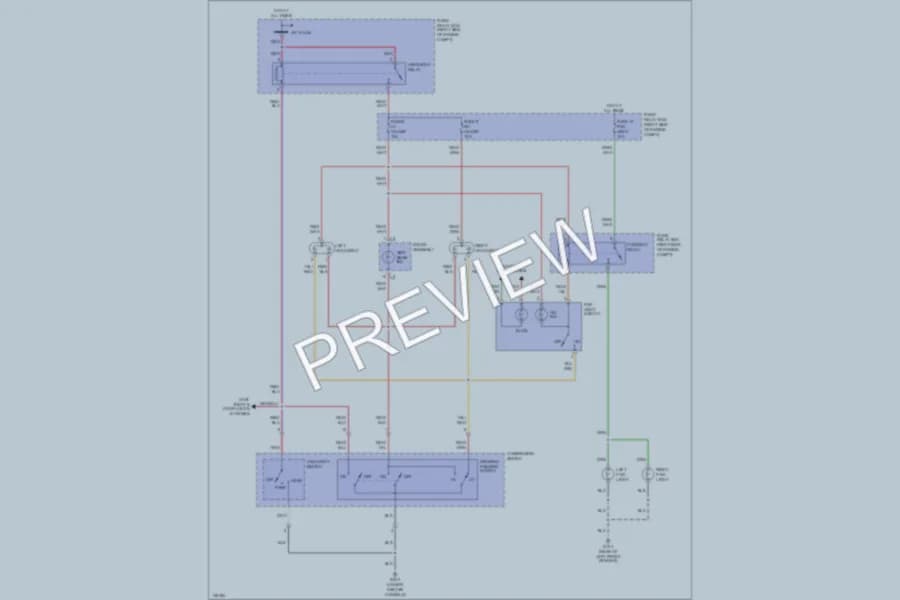 2000 Isuzu Rodeo Headlights wiring diagram preview
