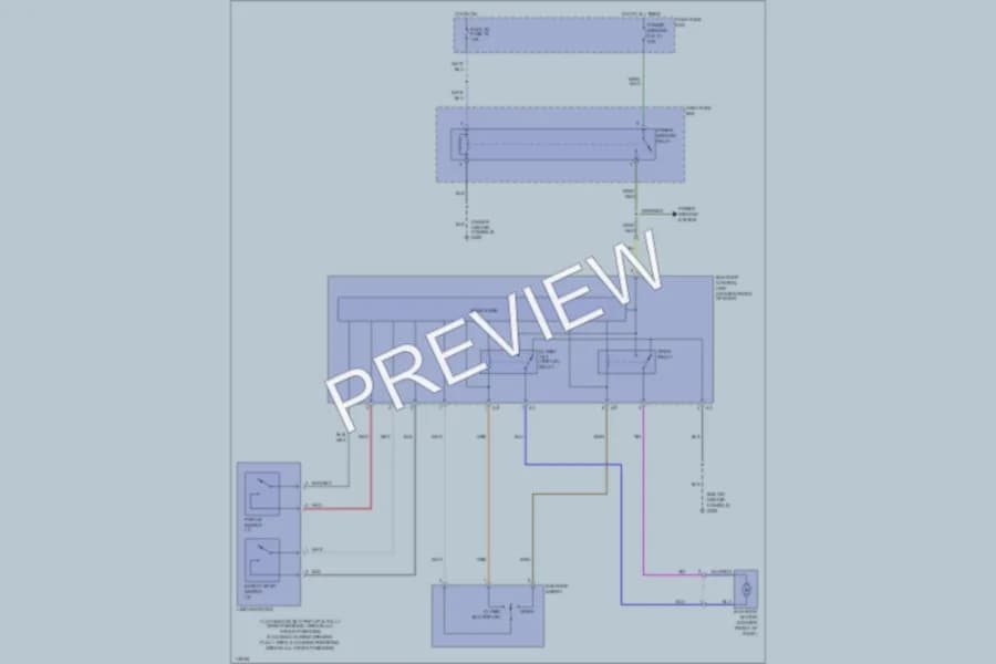2000 Isuzu Rodeo Power Top Sunroof wiring diagram preview