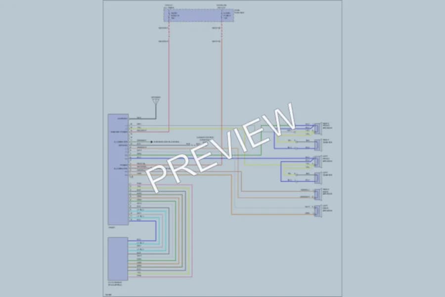 2000 Isuzu Rodeo Radio wiring diagram preview
