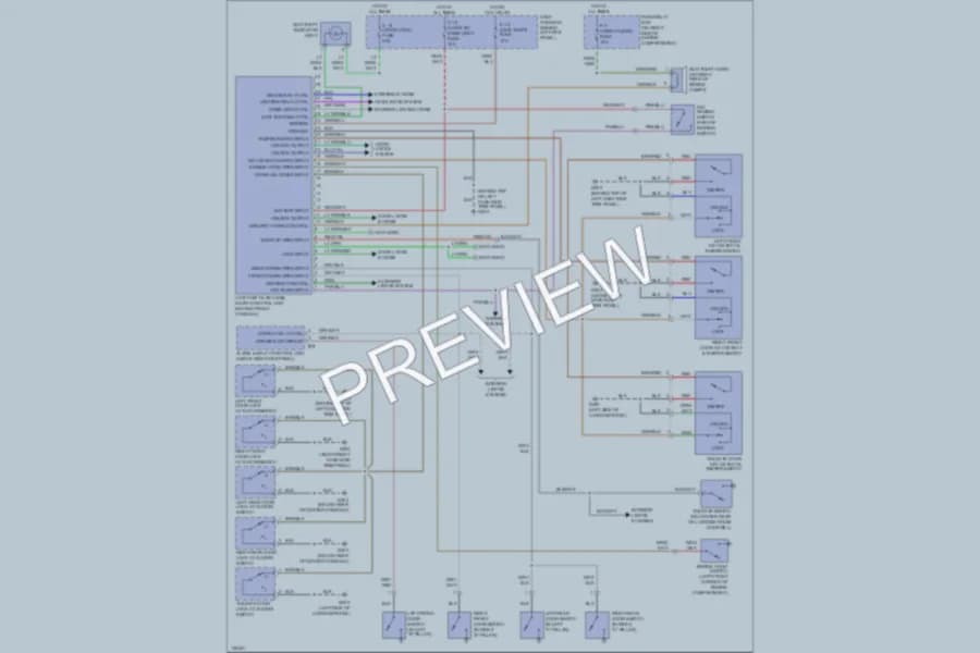 2000 Isuzu Trooper Anti Theft wiring diagram preview