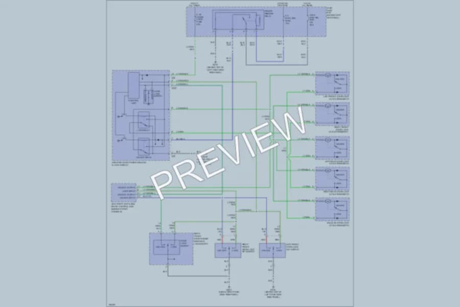 2000 Isuzu Trooper Power Door Locks wiring diagram preview