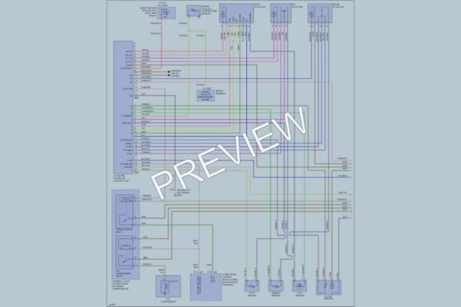 2000 Isuzu VehiCROSS Air Conditioning wiring diagram preview