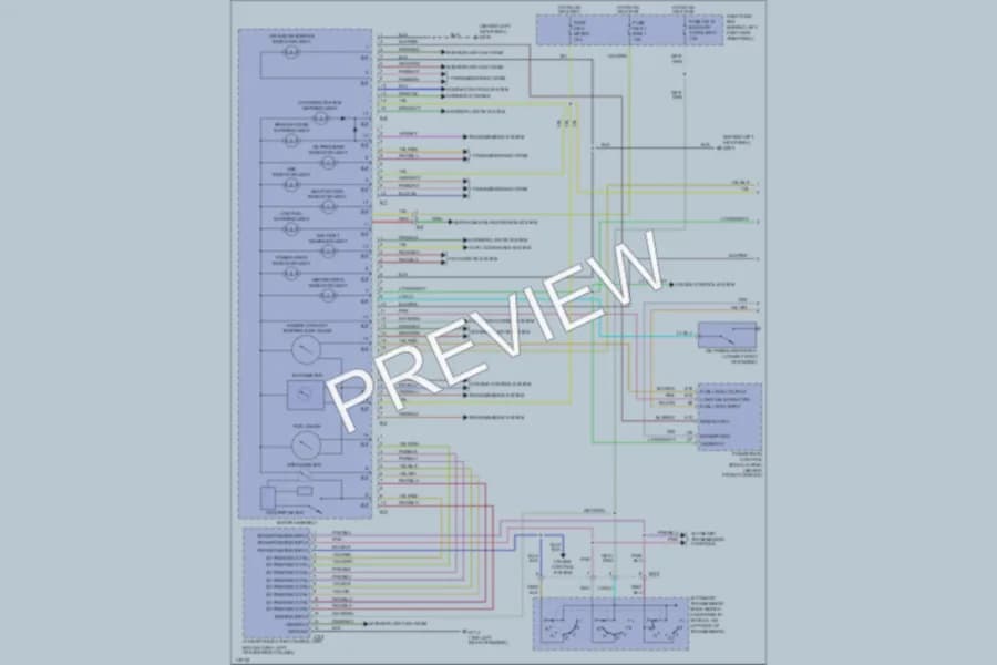 2000 Isuzu VehiCROSS Instrument Cluster wiring diagram preview