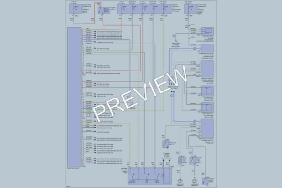 2000 Jaguar SType Instrument Cluster wiring diagram preview