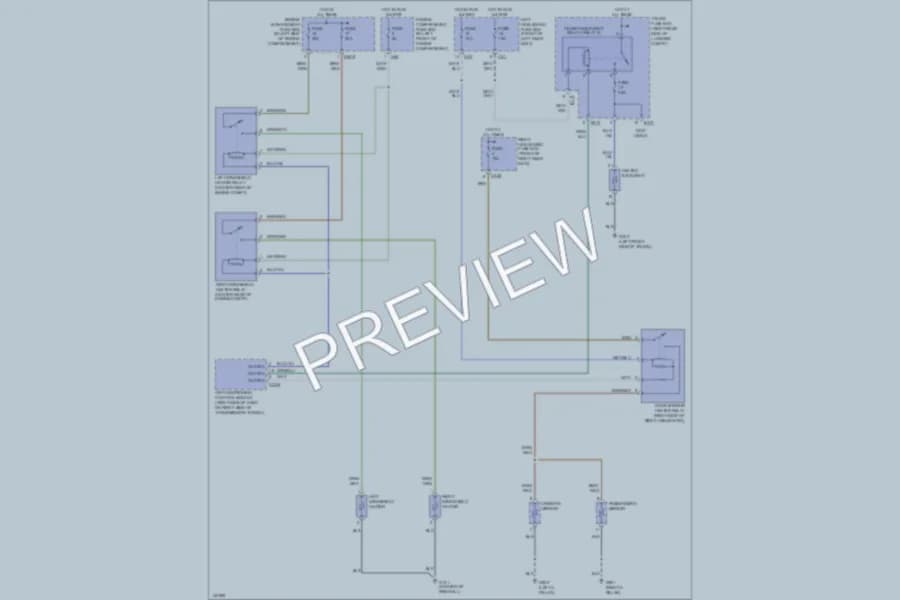 2000 Jaguar VandenPlas Defoggers wiring diagram preview