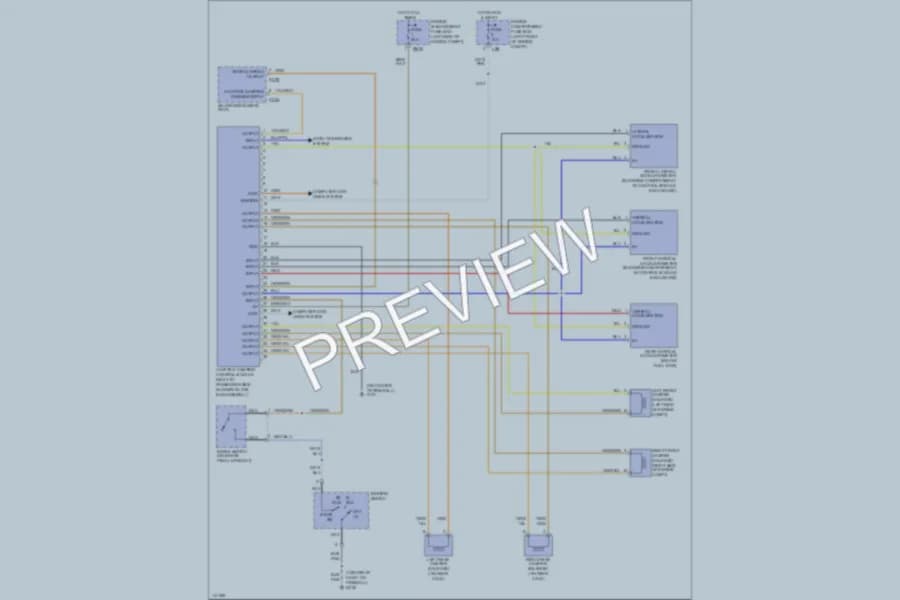 2000 Jaguar VandenPlas Electronic Suspension wiring diagram preview