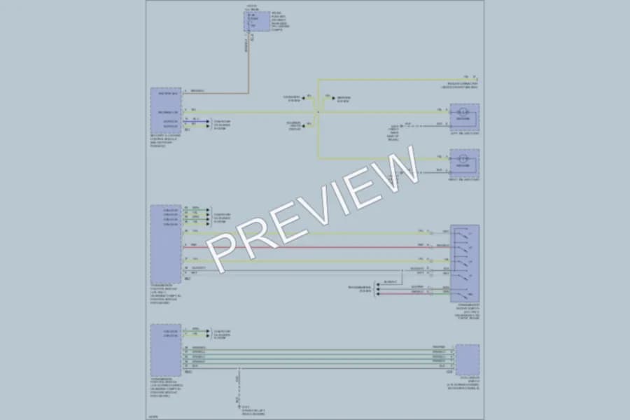 2000 Jaguar XJ8L Exterior Lights wiring diagram preview