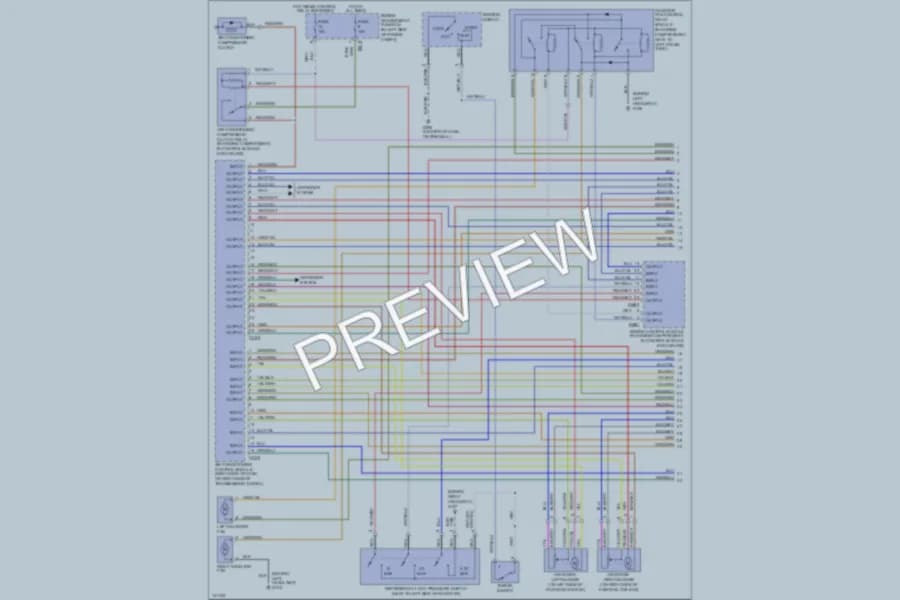 2000 Jaguar XJR Air Conditioning wiring diagram preview