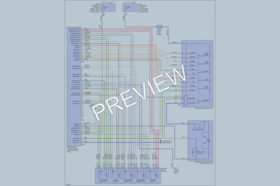 2000 Jaguar XJR Memory Systems wiring diagram preview