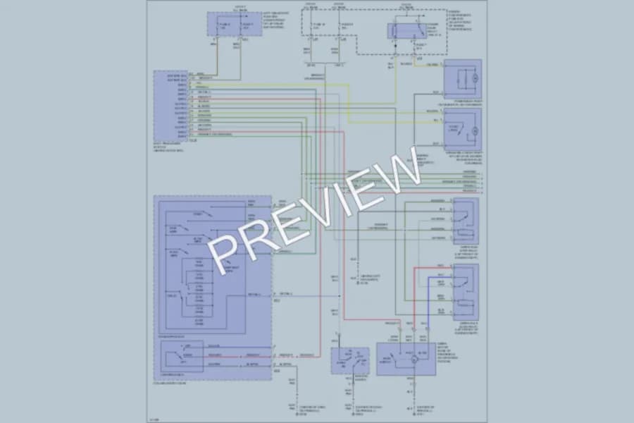 2000 Jaguar XJR Wiper Washer wiring diagram preview