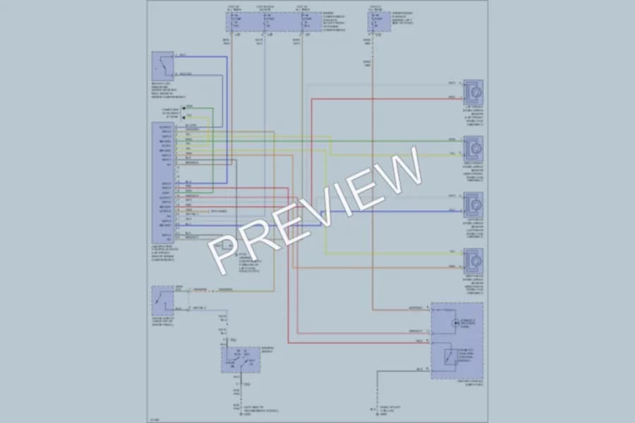 2000 Jaguar XK8 Anti Lock Brakes wiring diagram preview