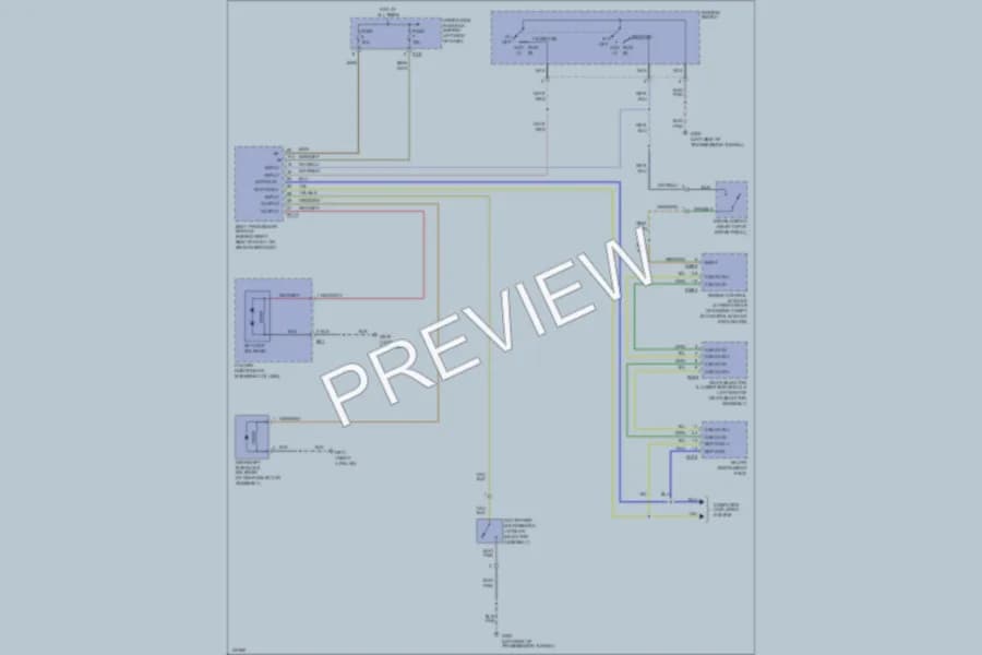 2000 Jaguar XK8 Shift Interlock wiring diagram preview