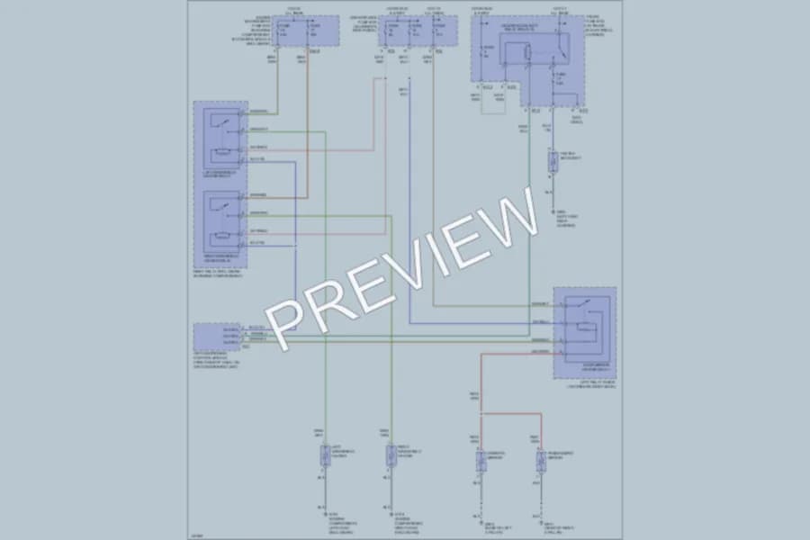 2000 Jaguar XKR Defoggers wiring diagram preview