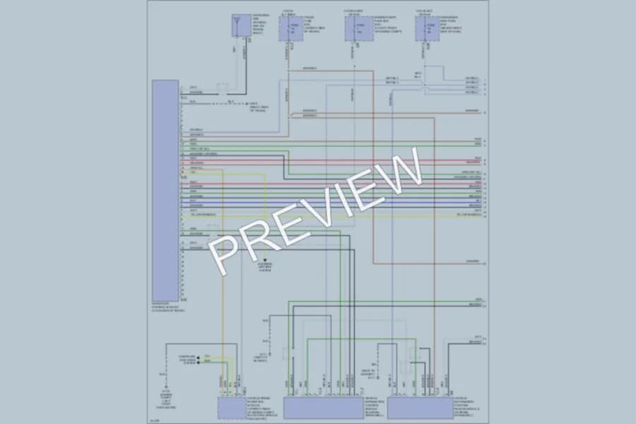 2000 Jaguar XKR Navigation wiring diagram preview