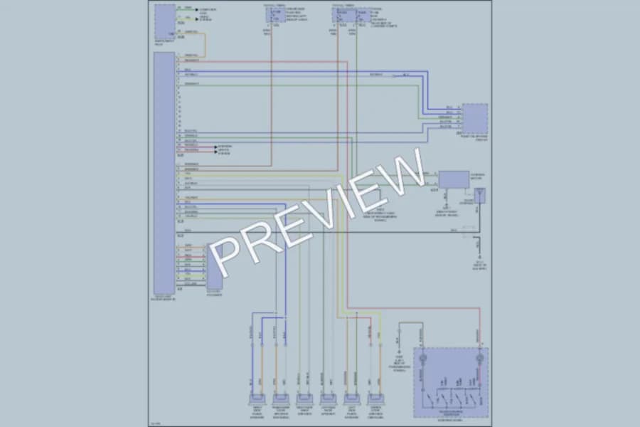 2000 Jaguar XKR Radio wiring diagram preview
