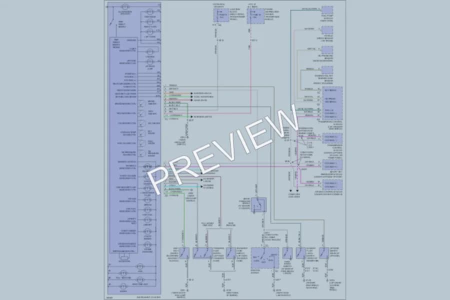2000 Jeep Cherokee Instrument Cluster wiring diagram preview