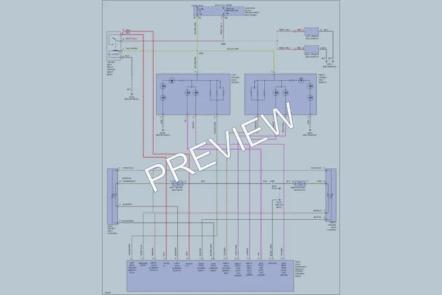 2000 Jeep Cherokee Power Seats wiring diagram preview