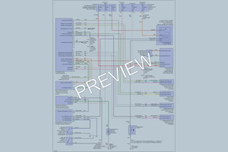 2000 Jeep GrandCherokee Air Conditioning wiring diagram preview