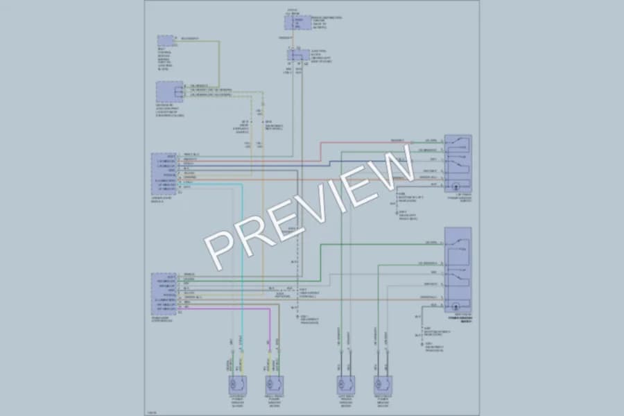 2000 Jeep GrandCherokee Power Windows wiring diagram preview