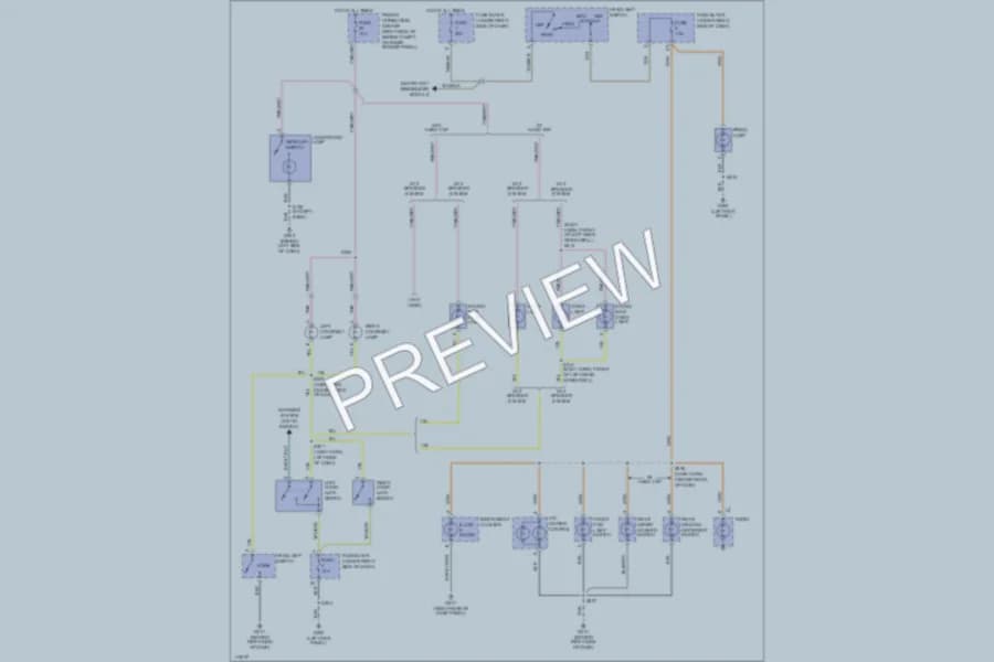 2000 Jeep Wrangler Interior Lights wiring diagram preview