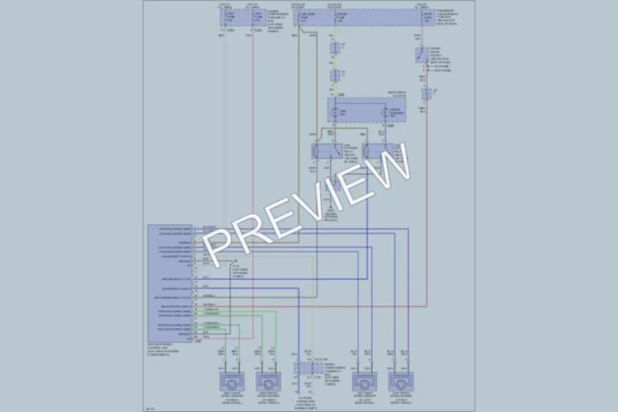 2000 Kia Sephia Anti Lock Brakes wiring diagram preview