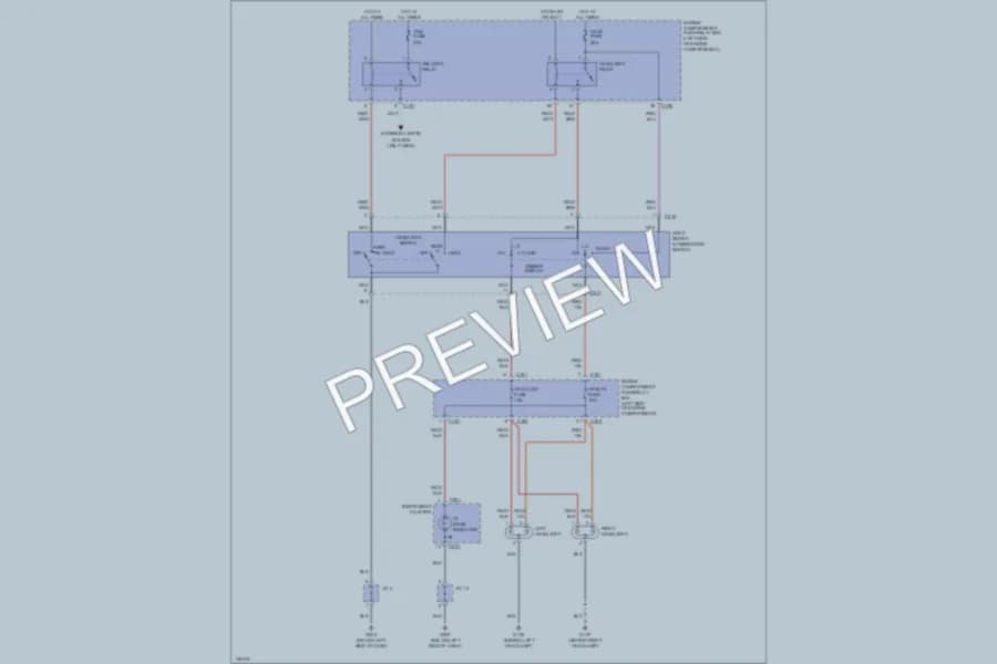 2000 Kia Sephia Headlights wiring diagram preview