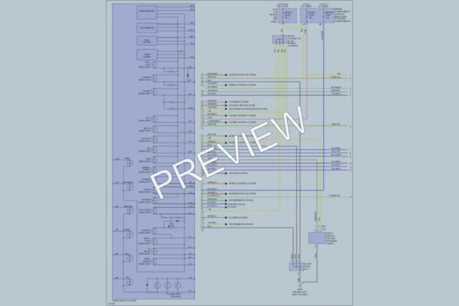 2000 Kia Spectra Instrument Cluster wiring diagram preview