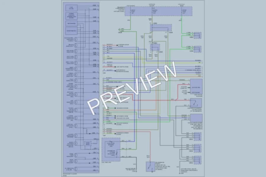 2000 Kia Sportage Instrument Cluster wiring diagram preview
