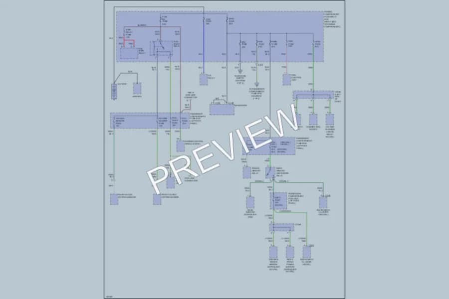 2000 Kia Sportage Power Distribution wiring diagram preview