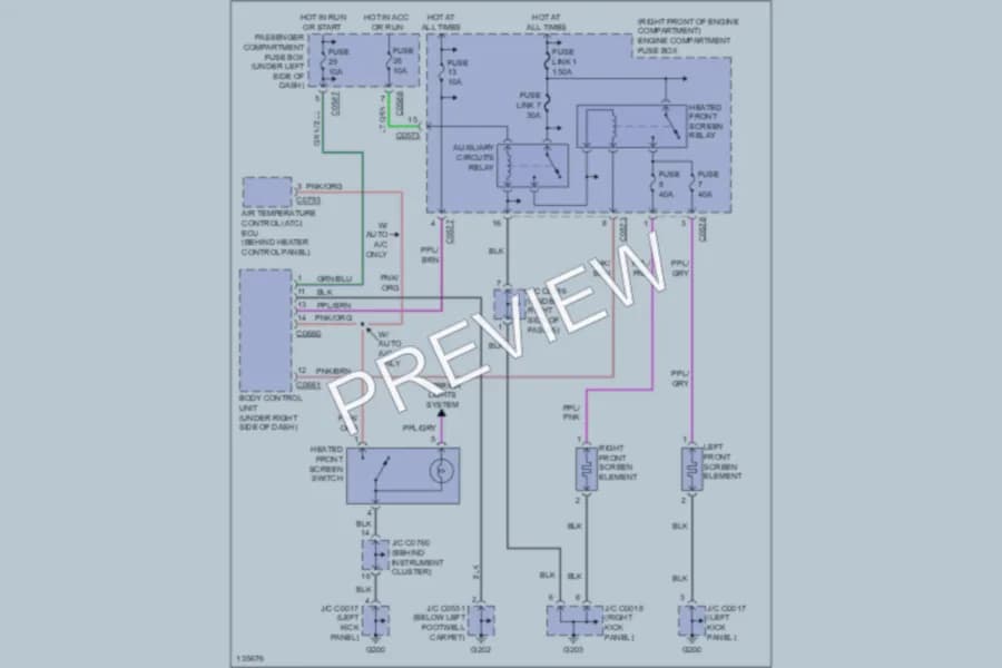 2000 LandRover Discovery Defoggers wiring diagram preview